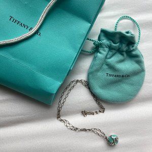 Authentic Tiffany & Co. Blue Cupcake Neckl…